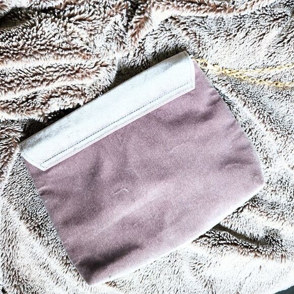 Silver Grey Velvet Wristlet Fringe Leather Tassel - Picture 4 of 4